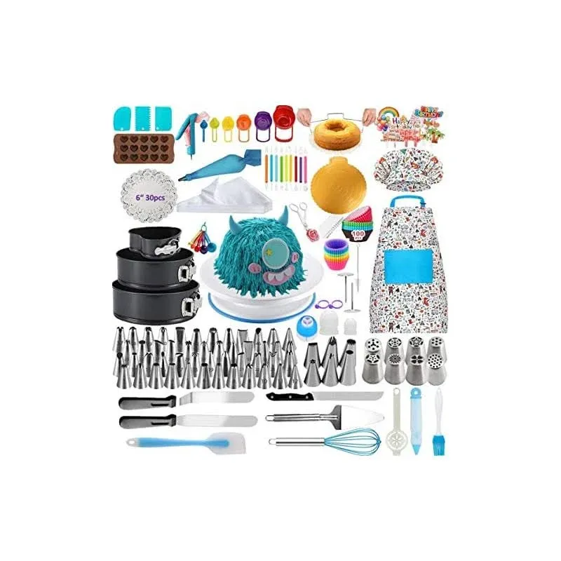 Yin Aisike Cake Decorating Supplies Kit Baking Tools Set for Cakes 3 Packs ...