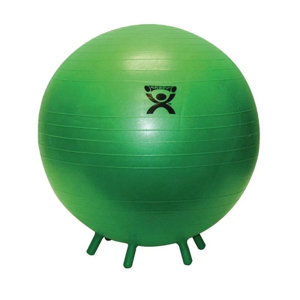 Inflatable Exercise Ball with Stability Feet Cando Green - 30-1893