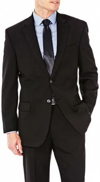 J.M. Haggar Premium Stretch Classic Fit Suit Jacket, 50 Regular, Black