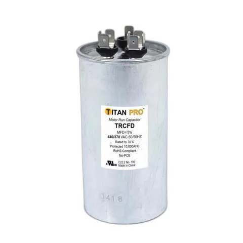 Titan Pro 30+3 MFD 440 V Round Run Capacitor