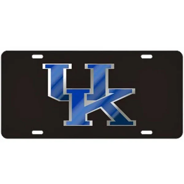 Craftique Kentucky Wildcats Black Laser Cut License Plate