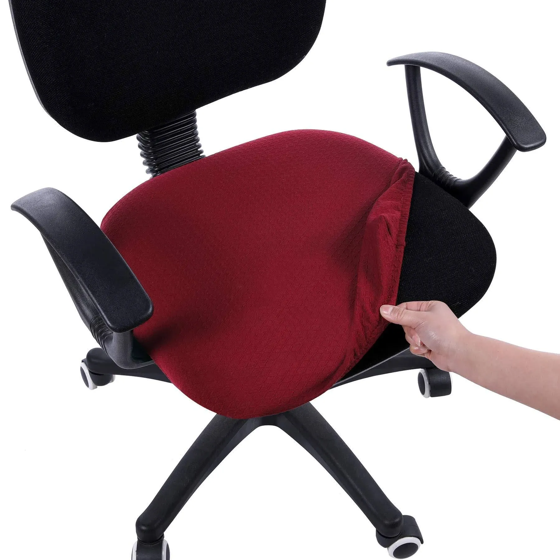 smiry Stretch Jacquard Office Computer Chair Seat Covers, Removable Washable Ant