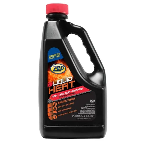 Zep Liquid Heat Gel Drain Opener 64 oz