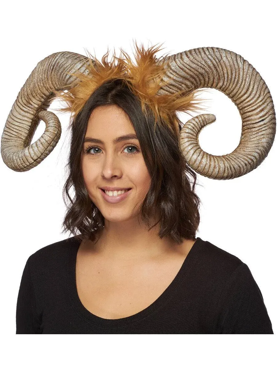 HMS Superlight Ram Horns Costume Accessory