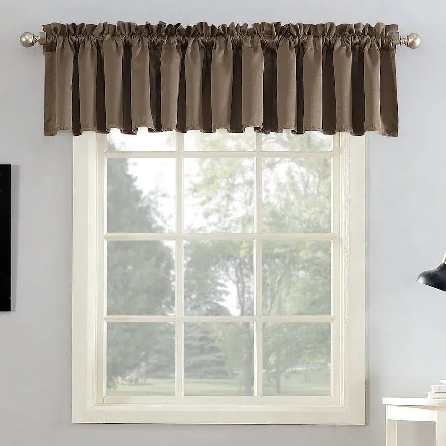 ⚡️1 Pc Sun Zero Barrow Energy Efficient Rod Pocket Curtain Single Valance