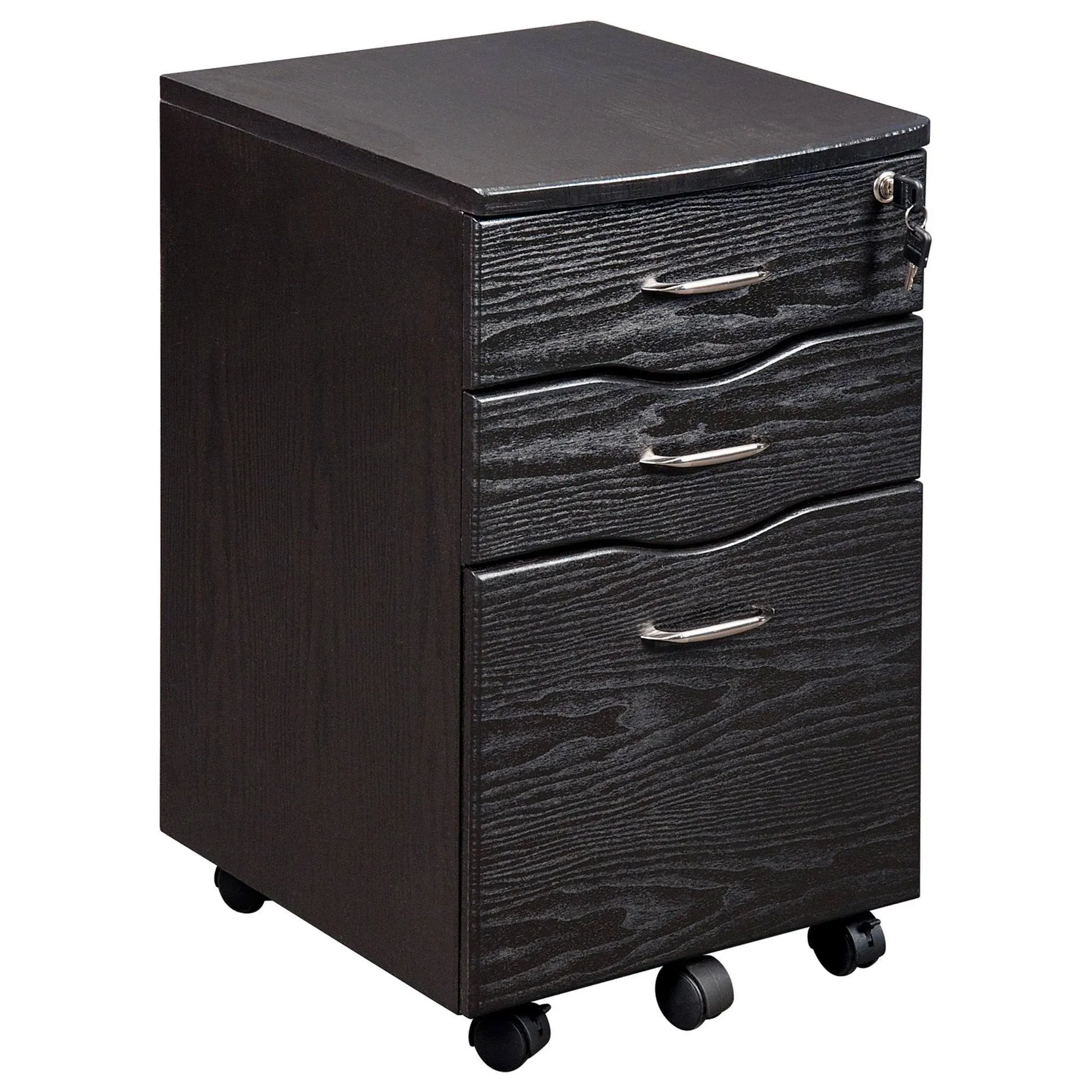 Techni Mobili Rolling Storage and File Cabinet Espresso