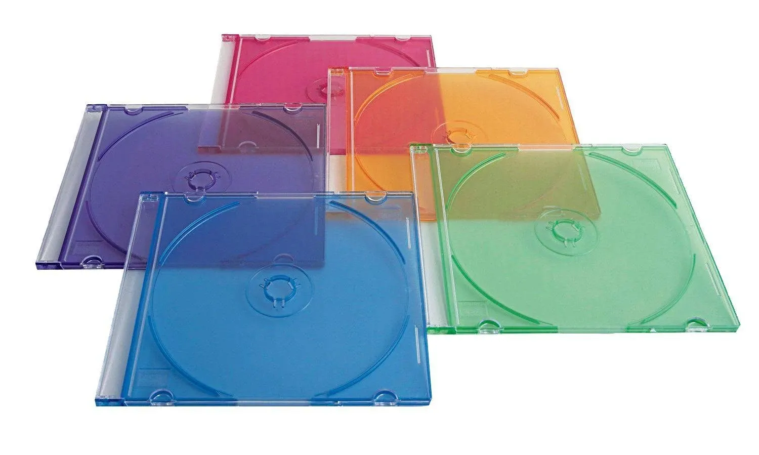 Verbatim CD/ DVD Color Slim Cases 100 Pack - Assorted Colors