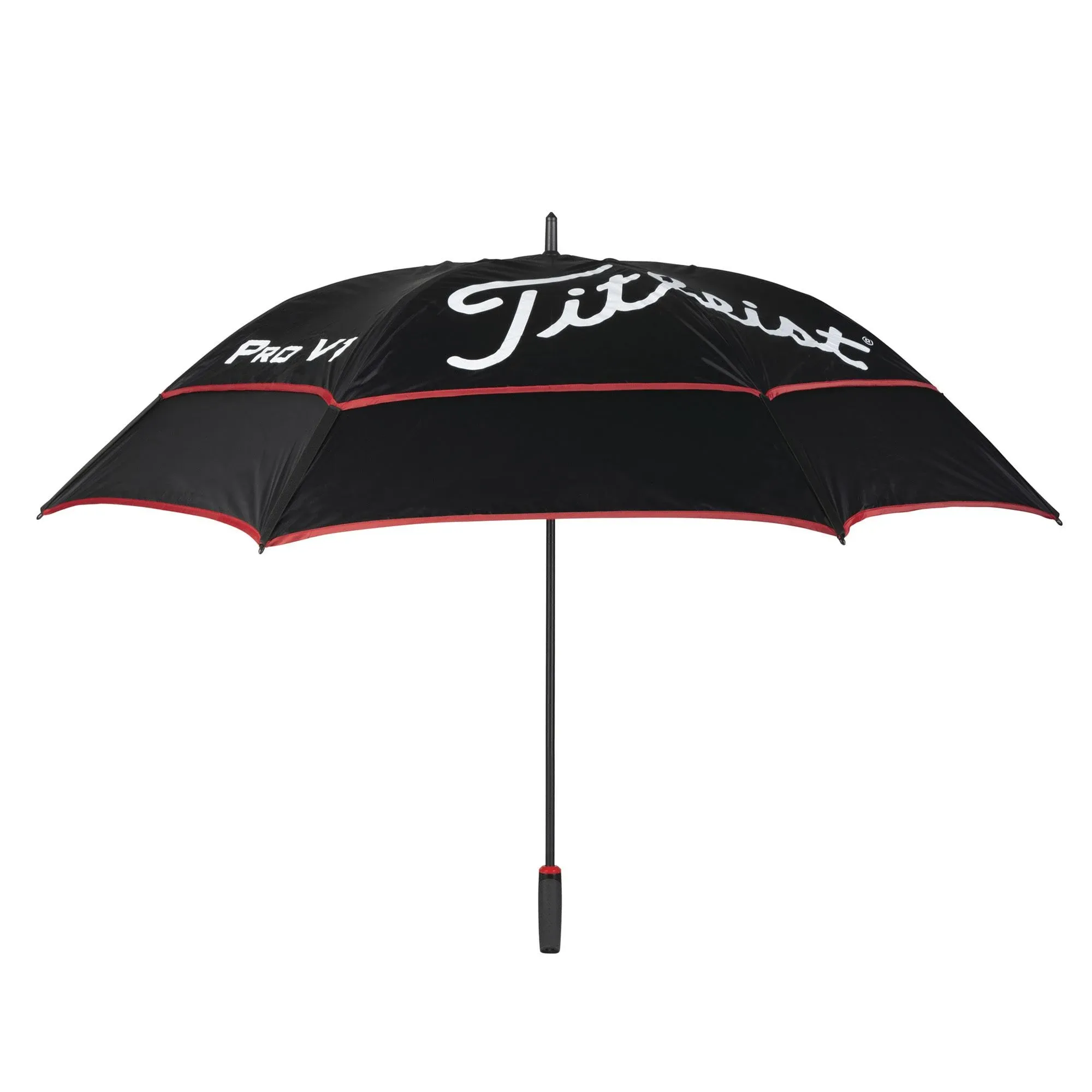 Titleist Tour Double Canopy Umbrella, Black/Red - Holiday Gift