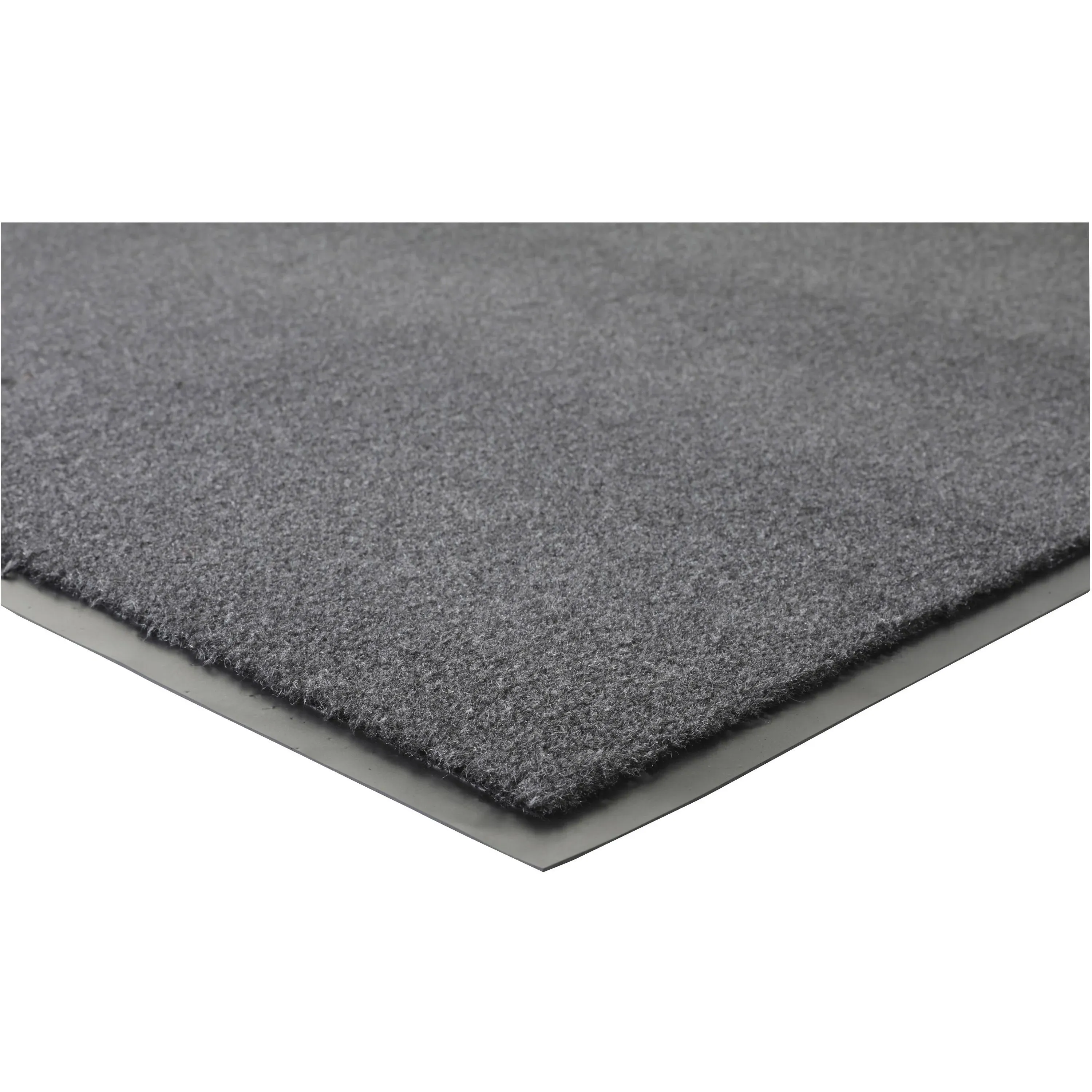 Genuine Joe Indoor Moisture Absorbent Mat, Charcoal, Vinyl Back