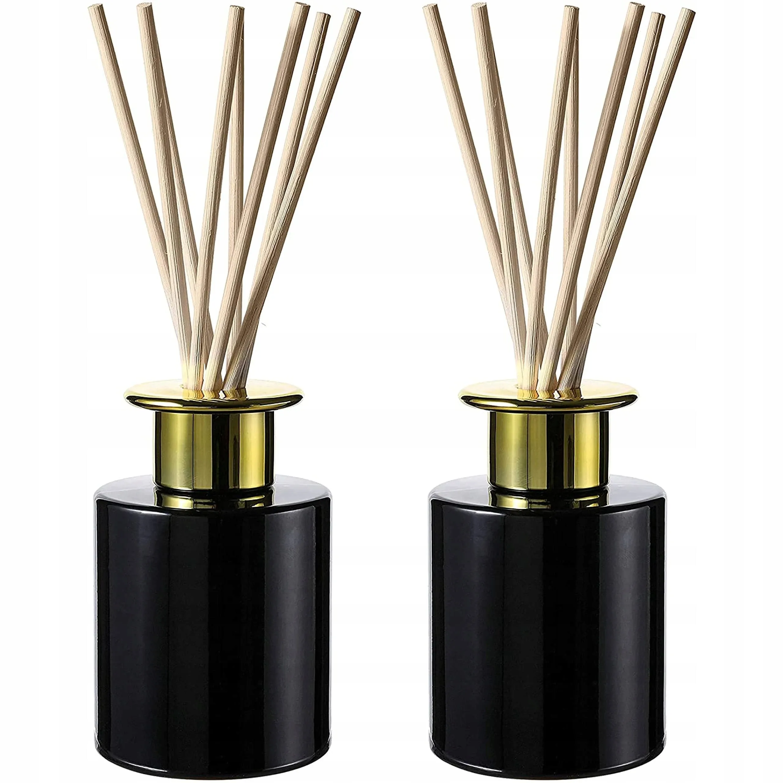 Whole Housewaress | Clear Glass Diffuser Bottles for Home| Natural Reed Sticks ...