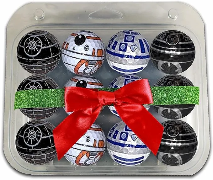 Death Star R2-D2 BB8 BB9E Golf Balls