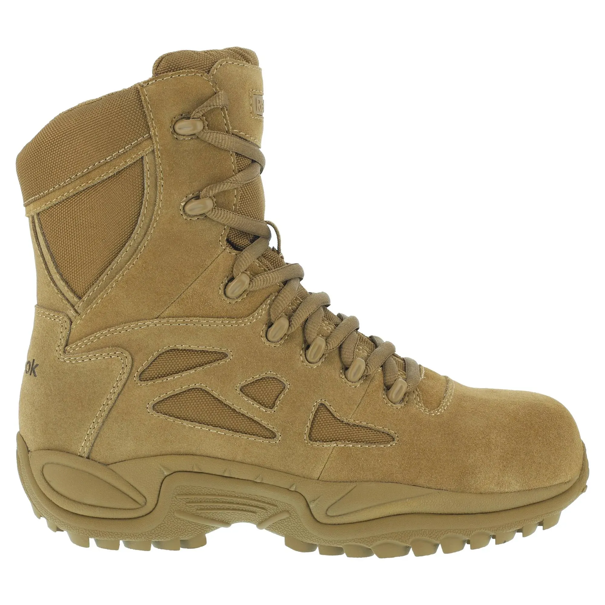 Reebok Women's 8" Rapid Response RB Stealth Side Zip Tactical Boot