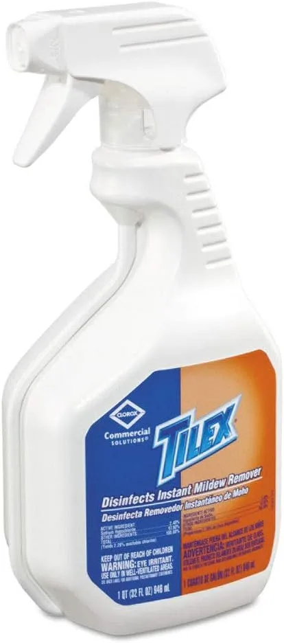 Tilex Disinfects Instant Mildew Remover, 32 oz Smart Tube Spray, 9/Carton CLO35600CT