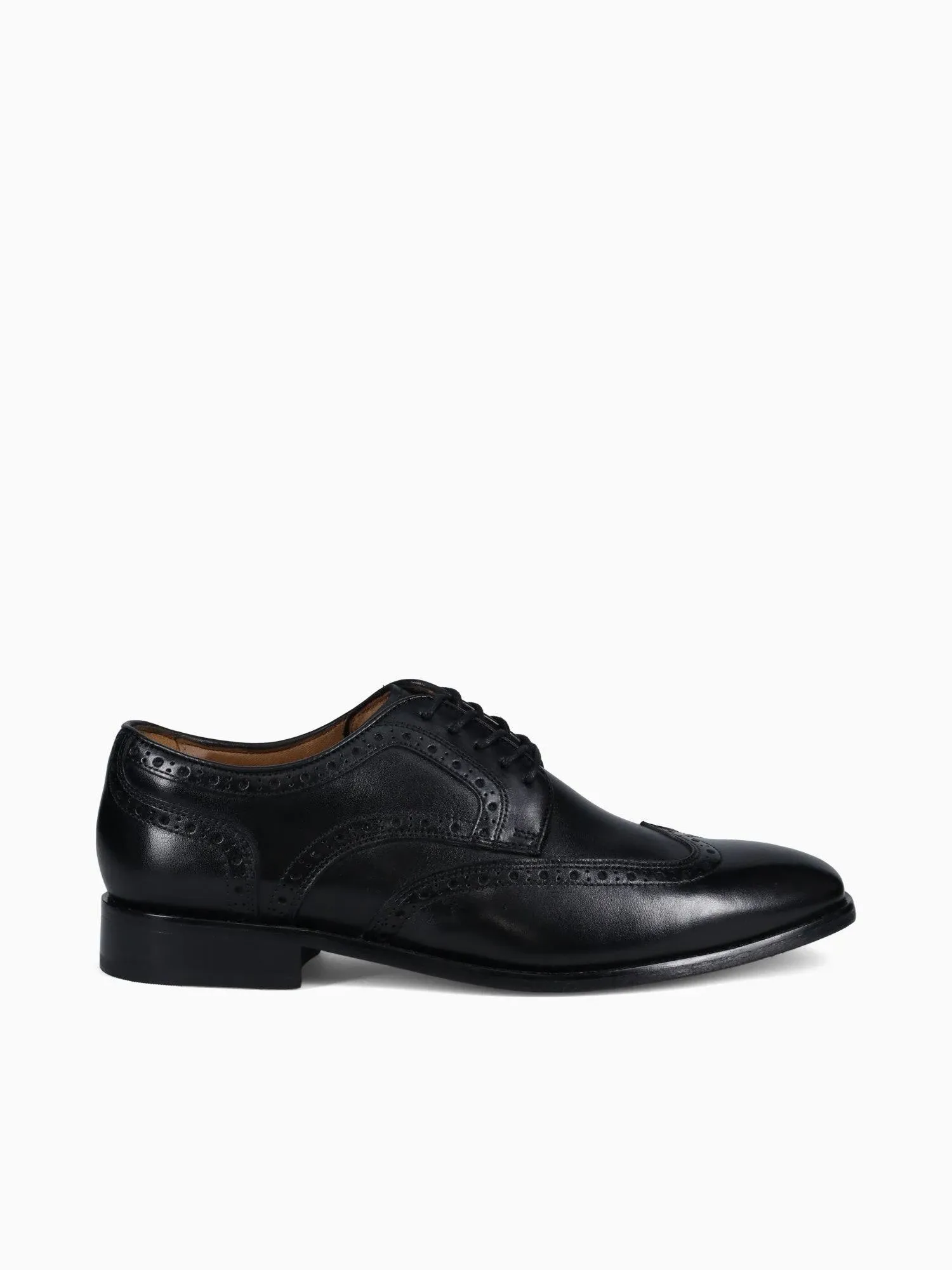 Conetta Wingtip Oxford Black Leather