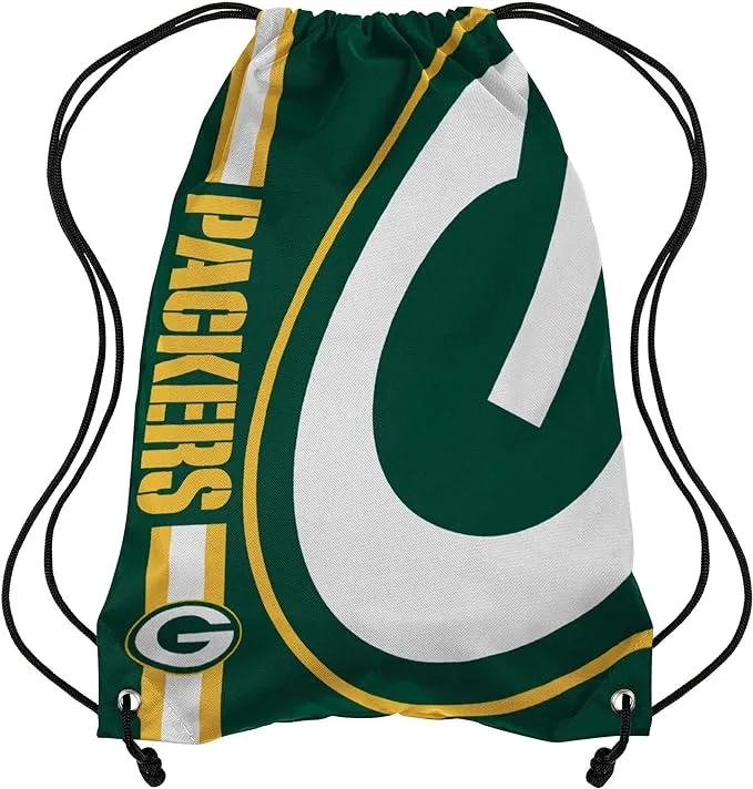 FOCO Green Bay Packers NFL Big Logo Drawstring Backpack