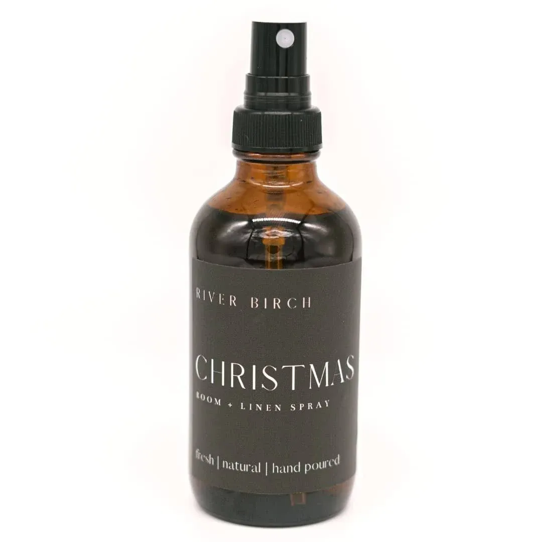 Christmas - Scented Room Spray | 4 oz Amber Bottle | Room and Linen Spray |  Home Fragrance | Luxury Signature Scent | Handmade in Texas