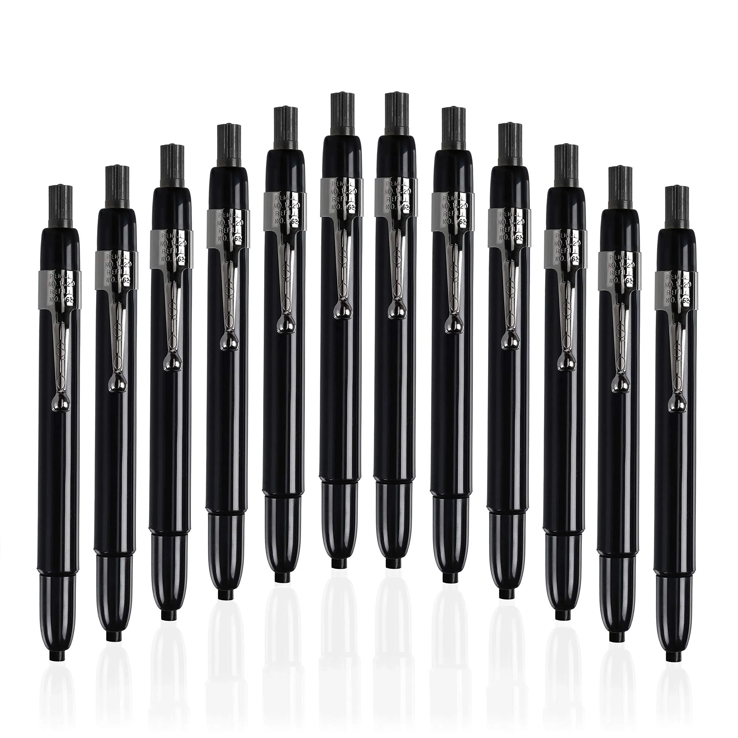 Listo 1620 Marking Pencil Box of 12 BLACK