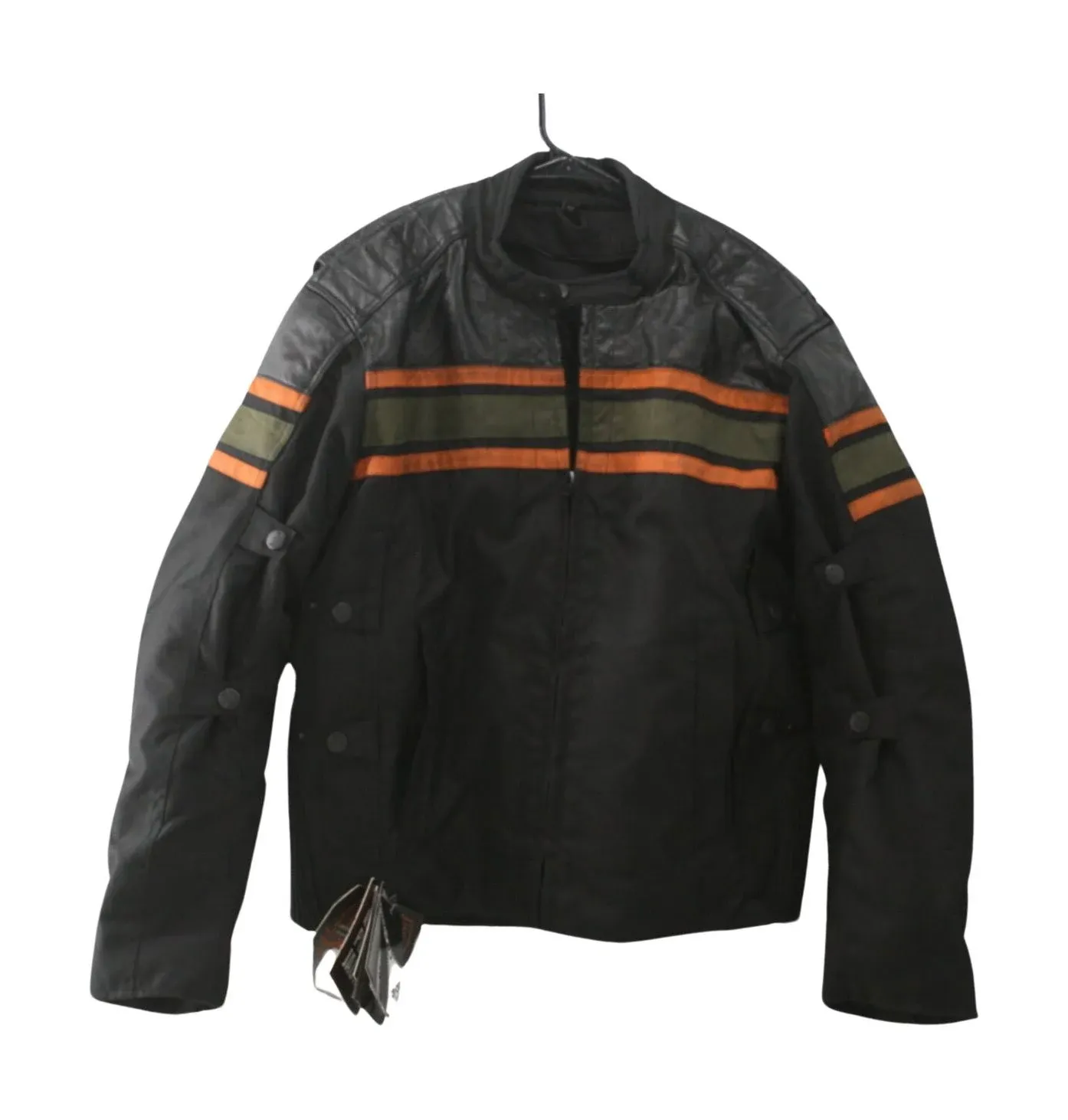 Milwaukee Leather MPM1751 Men's 'Burnt Orange' Leather and Textile Armored Jacket ...