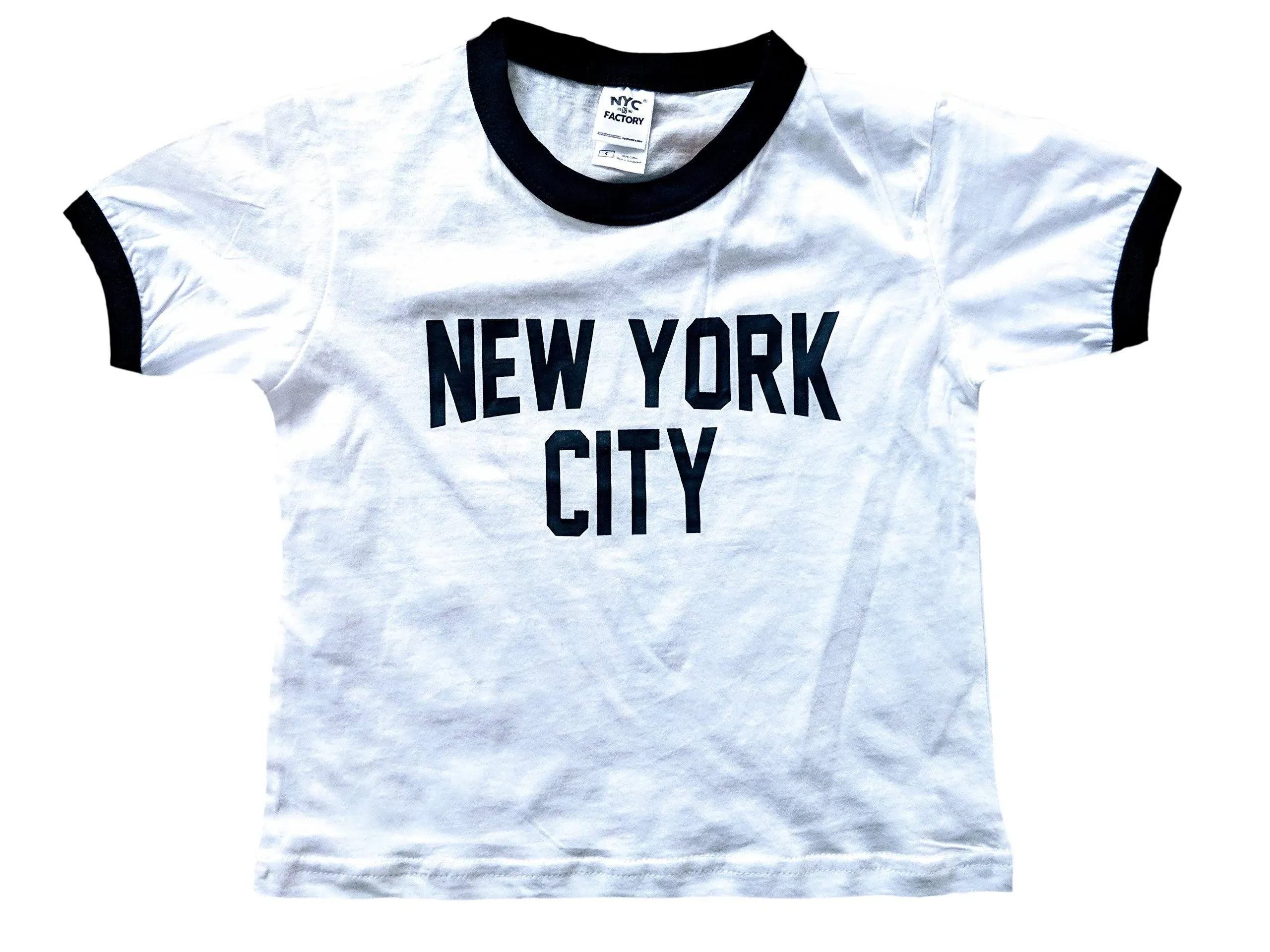 SCREENPRINTED! New York City Toddler John Lennon Ringer Baby Tee Beatles T-Shirt