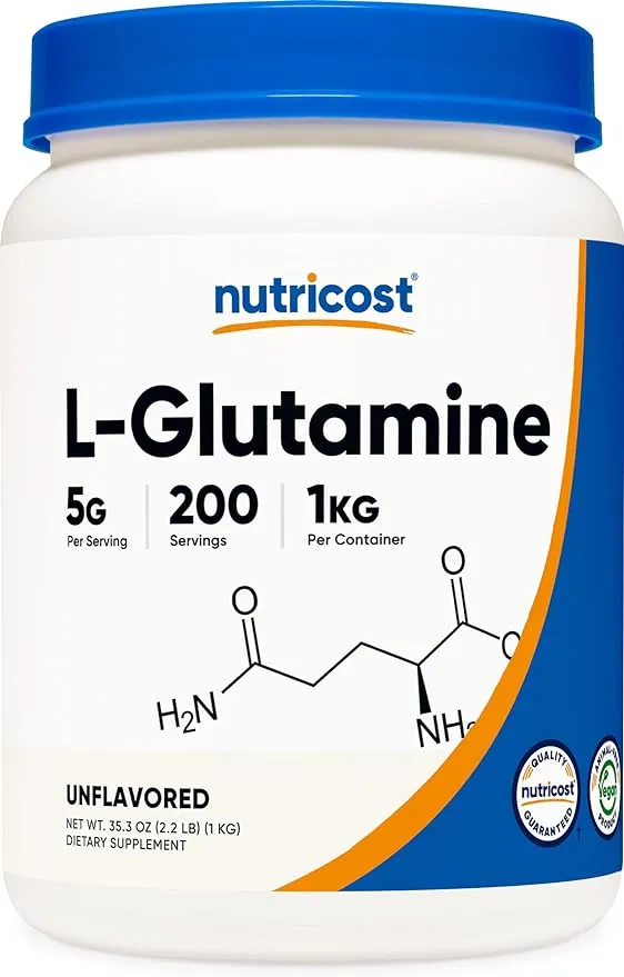 Nutricost L-Glutamine Powder 250 Grams / Unflavored