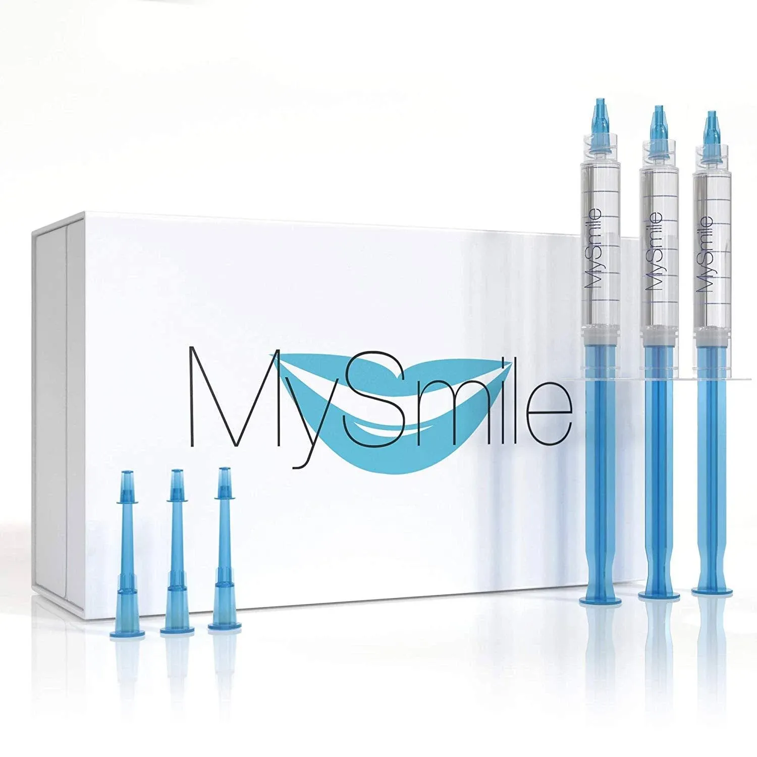 MySmile Teeth Whitening Gel Pen Refill Pack, 3 Non-Sensitive Teeth Whitening Pen, Deluxe Teeth Whitener Dental Grade Tooth Whitening Gel with Carbamide Peroxide for Home, 10 min Fast Result