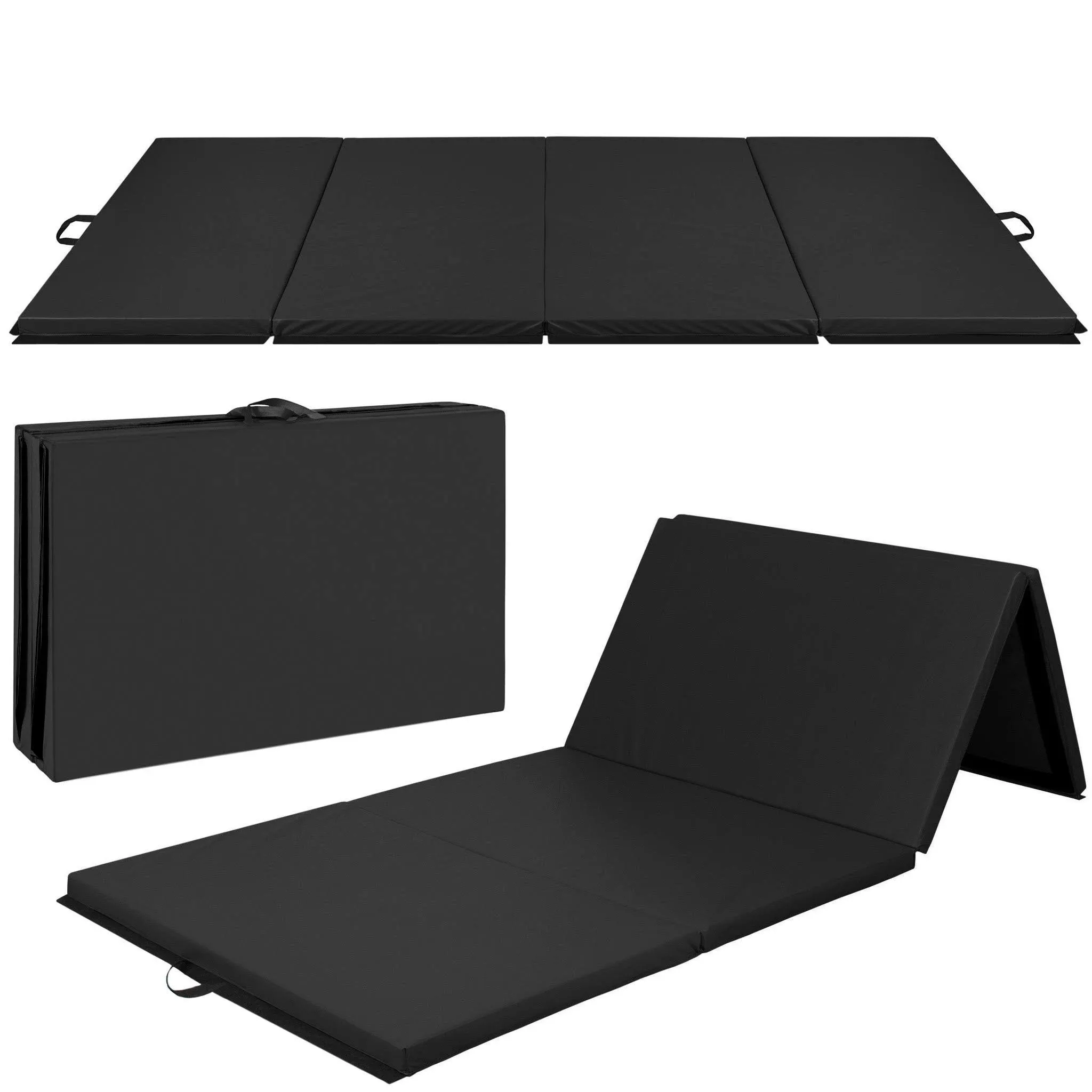 Best Choice Products 10x4ft 4-Panel Foam Folding Exercise Gym Mat for Gymnastics ...