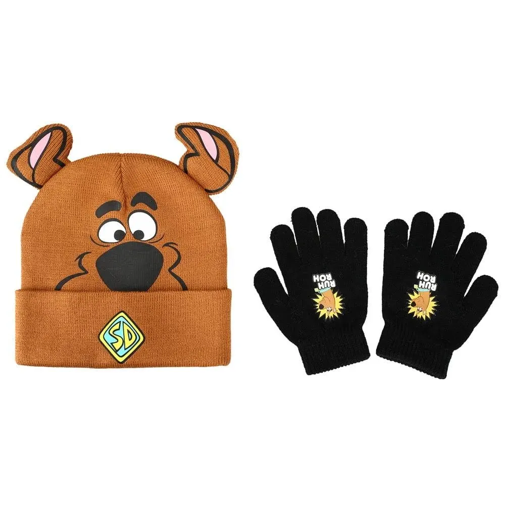 Scooby Doo Beanie and Gloves Combo for Kids