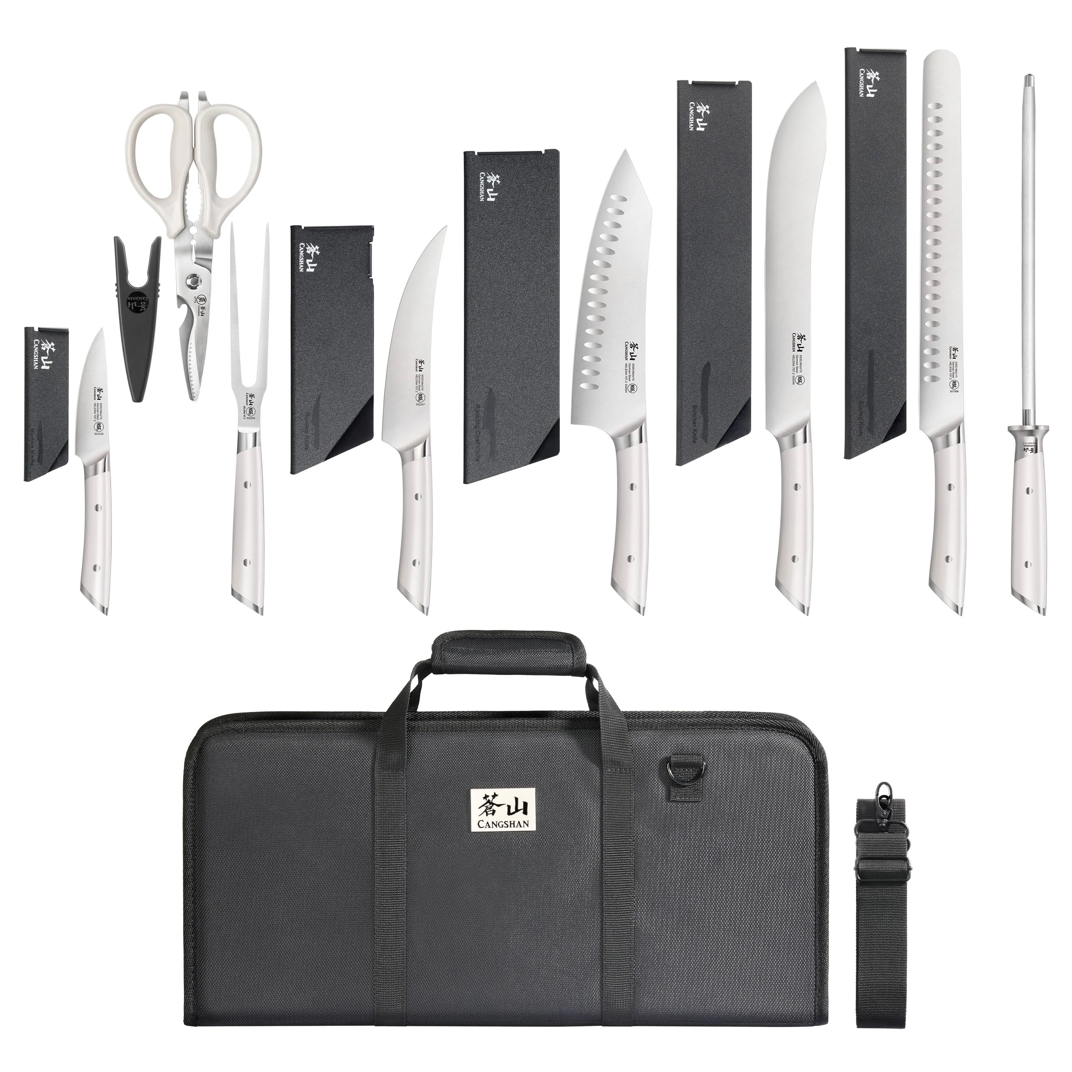 Cangshan Helena BBQ Knife Bag Set