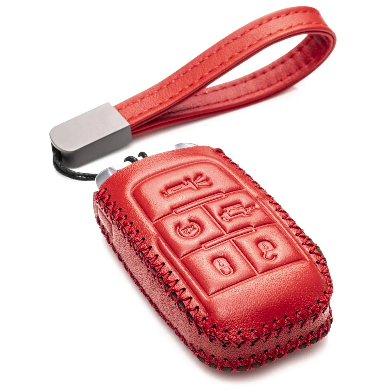 Vitodeco Genuine Leather Keyless Entry Remote Control Smart Key Case Cover with ...