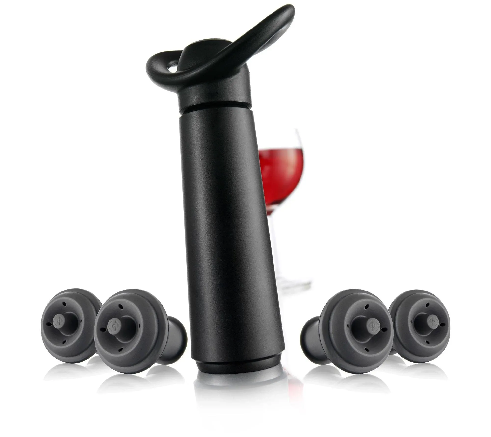 acu Vin Wine Saver Pump and Wine Preserver with 4 Vacu Vin Wine Stopper Sealers