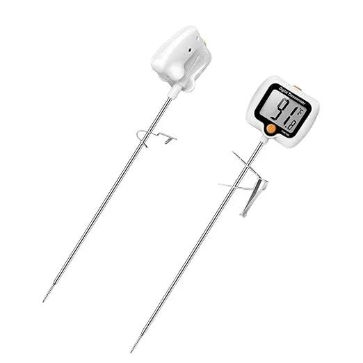 10 Inch Long Digital Candy and Deep Fry Thermometer Black Digital Thermometer