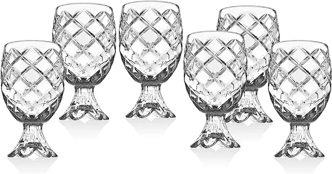 Godinger Crystal Barware Pineapple Grove Shot Glasses Set of 2– 3.5”