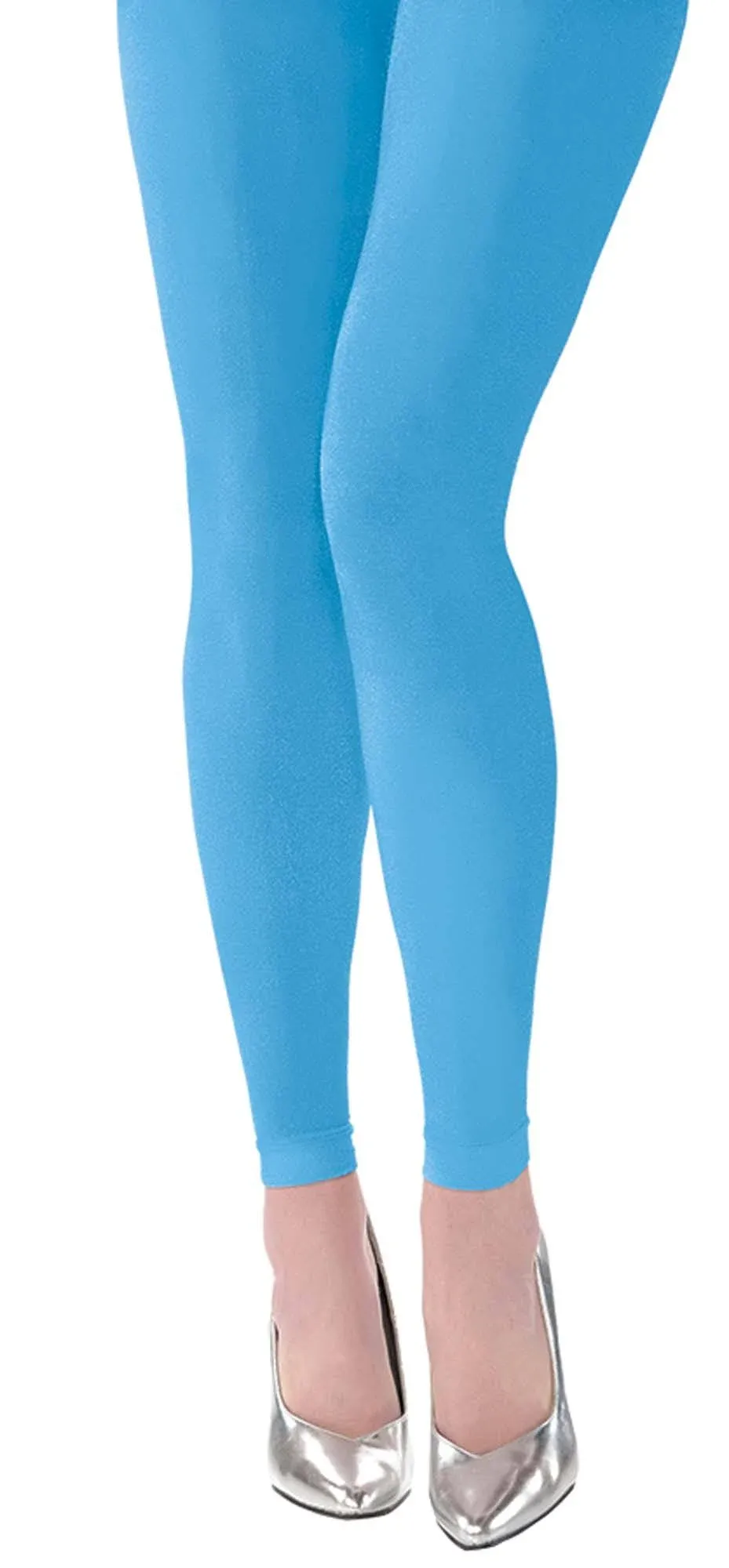 Light Blue Footless Tights-Adult