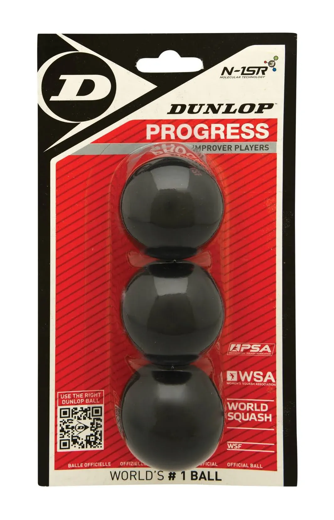 Dunlop Progress Squash Balls 3 Pack