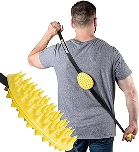 Cactus Scratcher Original Back Scratcher with 2 Sides Featuring Aggressive and Soft Spikes, Great for The Mobility Impaired and Hard-to-Reach Places, Makes an Awesome After-Surgery Gift - Yellow