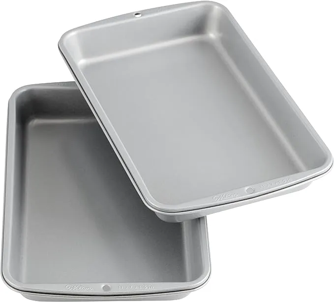 Wilton Recipe Right Non-Stick In Biscuit Brownie Pan, 11" x 7" x 1-1/2"