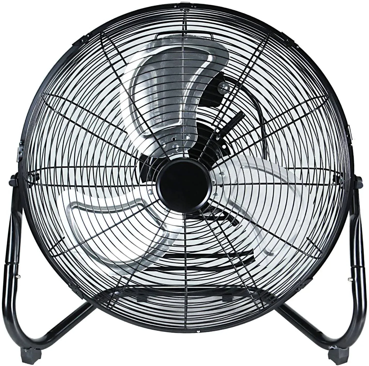 Simple Deluxe 3-Speed High Velocity Heavy Duty Metal Industrial Floor Fans Quiet