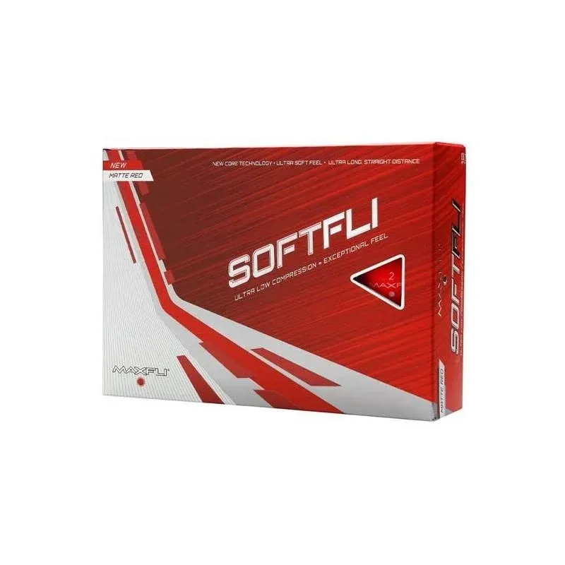 Maxfli Softfli Matte Golf Balls Red (1)