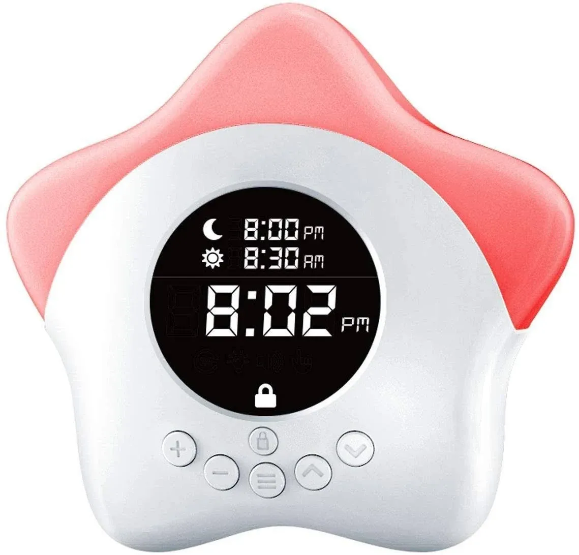 Learn & Climb Kids Ok to Wake Clock for Kids - Toddler Sleep Training Clock, Night Light & Alarm Clock, Size: One size, White