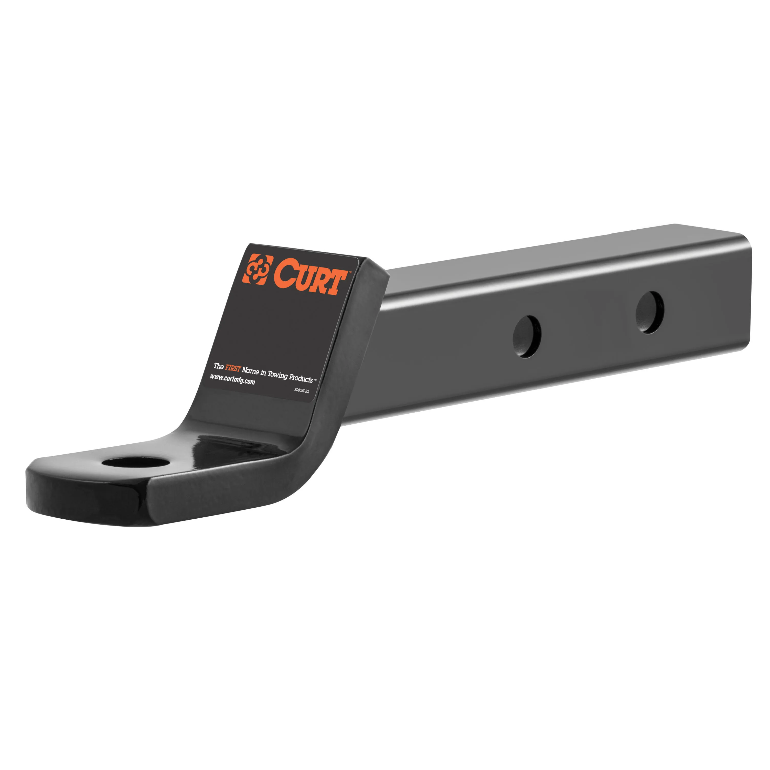 Curt® 45220 Hitch Ball Mount - Powdercoated Black, Steel, Universal, Sold individually