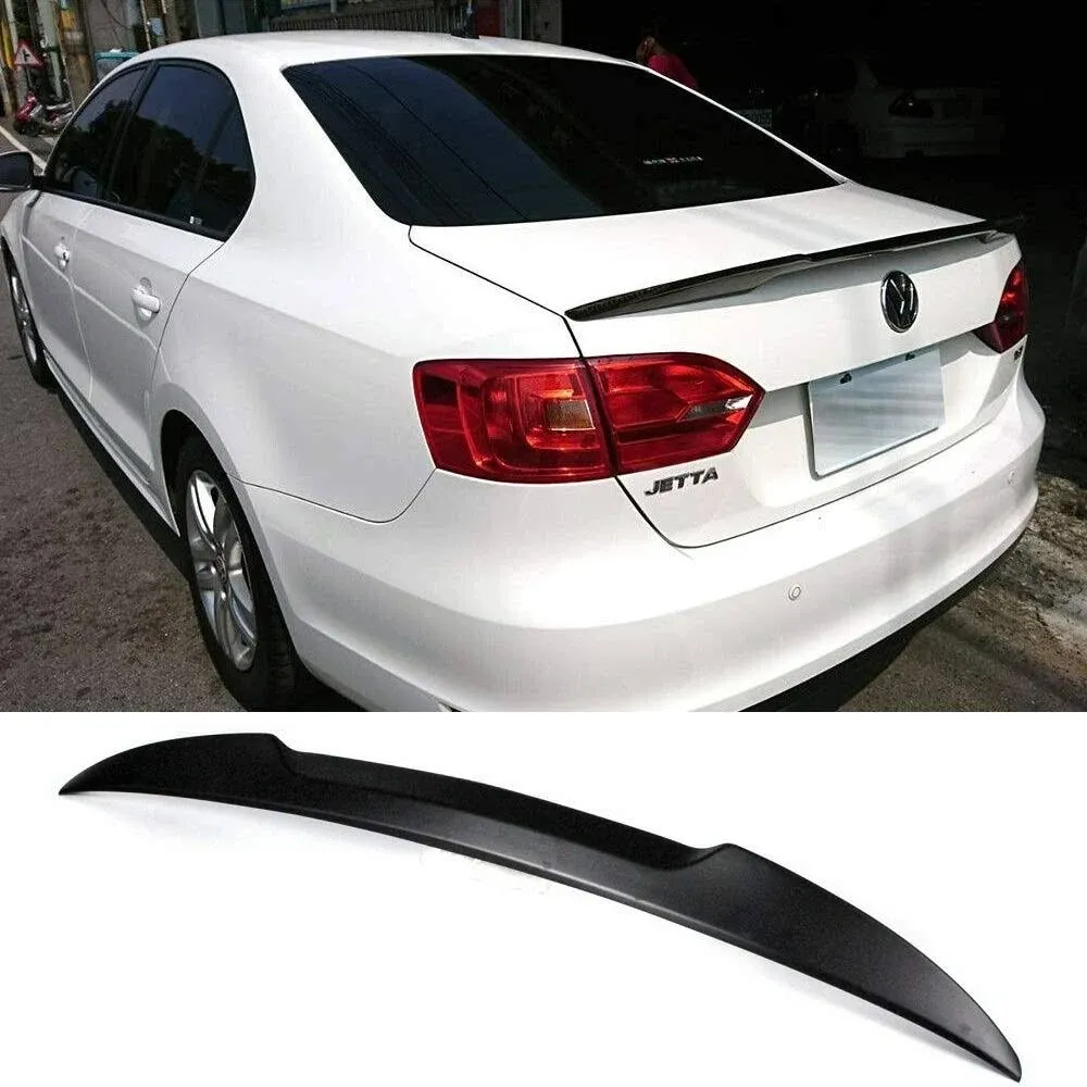 2011-2018 V Style Rear Spoiler Wing Compatible with Volkswagen VW Jetta Sedan ...