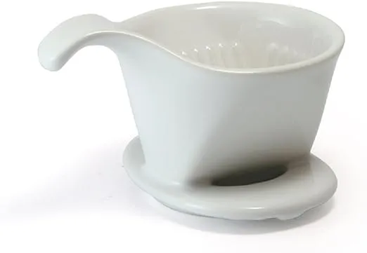 ZERO JAPAN - BEE HOUSE - Pour-Over Ceramic Coffee Dripper - WHITE  - Mini Size