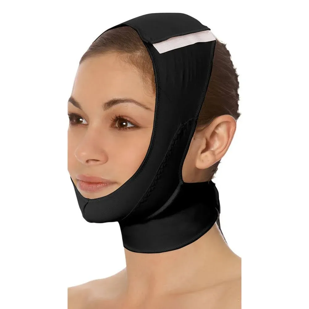 MARENA Unisex Recovery Compression Chin Strap with Mid-Neck Coverage for Post-Op Mask