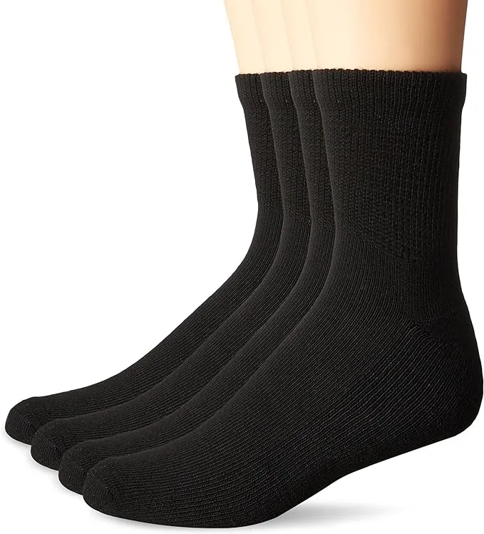Dr. Scholl's Men's Big and Tall Diabetes & Circulatory Crew Socks, 6-Pack