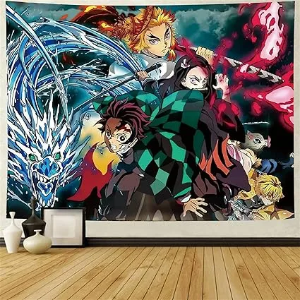 Timimo Anime Poster Tapestry - Metal Japanese Periphery - Bedroom Background ...