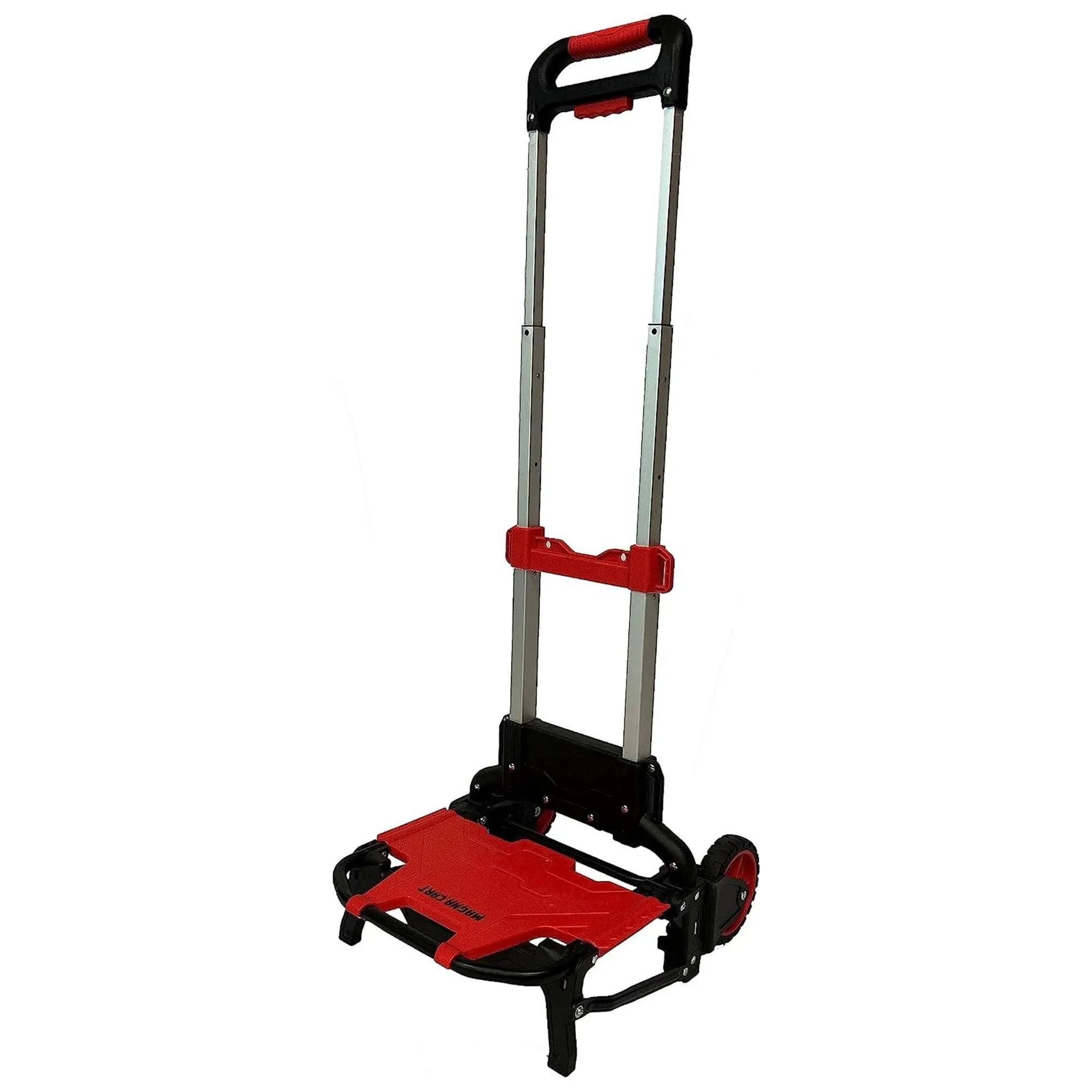 Magna Cart Durable 150 Pound Weight Capacity Foldable Hand Truck Cart, Black