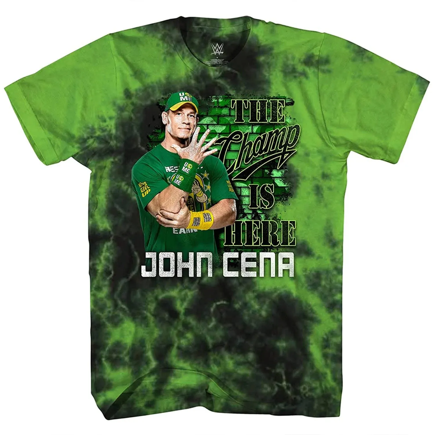 WWE Boys John Cena Shirt - Hustle, Loyalty & Respect Superstar Tee - World Wrestling Champion Tie Dye T-Shirt