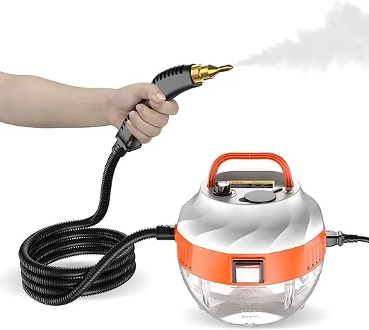 2500W Portable Handheld Steam Cleaner, High Temperature Pressurized Steam Cleaning Machine with Brush Heads for Kitchen Furniture Bathroom Car, US Plug 110V