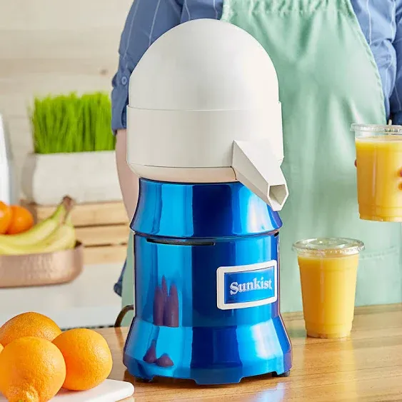 Sunkist J-1BL Metallic Indigo Commercial Citrus Juicer - 115V, 3450 RPM