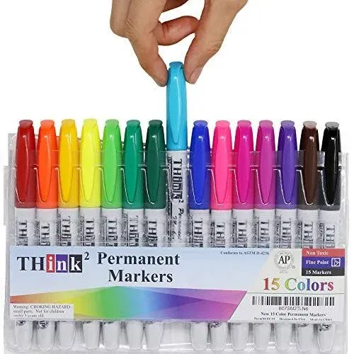 Think2Master Think2 Bullet Tip Permanent Markers